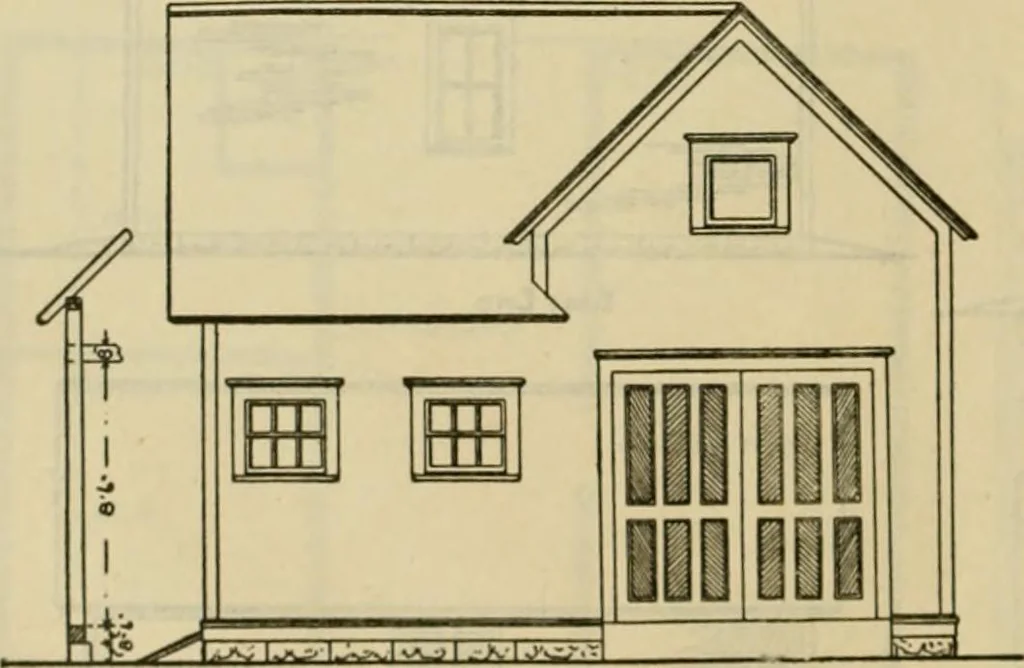 An illustration from Radford's practical barn plans : being a complete collection of practical, economical and common-sense plans of barns, out buildings and stock sheds :: :: ::, 1909, leaf 101