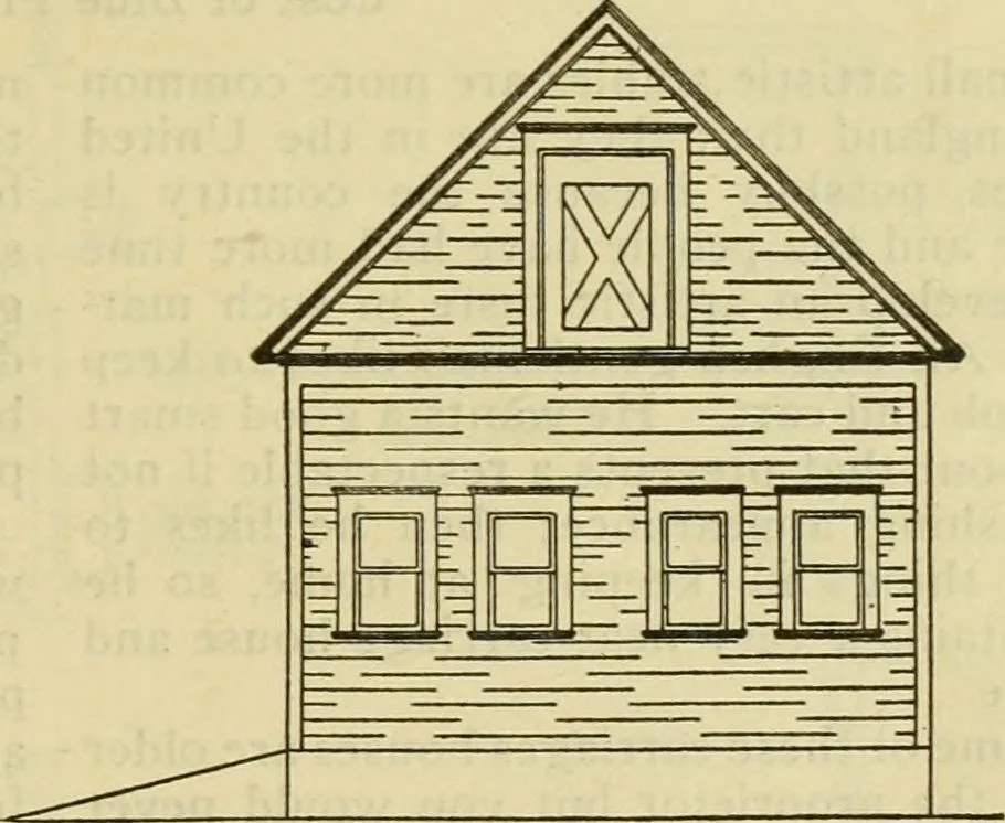 An illustration from Radford's practical barn plans : being a complete collection of practical, economical and common-sense plans of barns, out buildings and stock sheds :: :: ::, 1909, leaf 106