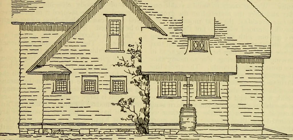 An illustration from Radford's practical barn plans : being a complete collection of practical, economical and common-sense plans of barns, out buildings and stock sheds :: :: ::, 1909, leaf 108