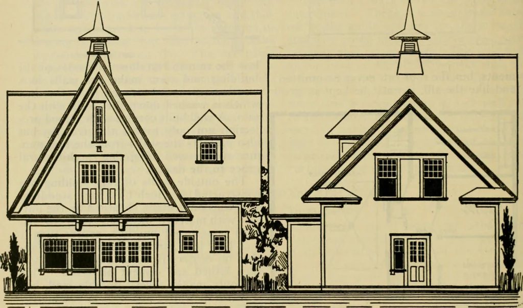 An illustration from Radford's practical barn plans : being a complete collection of practical, economical and common-sense plans of barns, out buildings and stock sheds :: :: ::, 1909, leaf 111