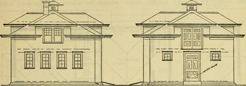 An illustration from Radford's practical barn plans : being a complete collection of practical, economical and common-sense plans of barns, out buildings and stock sheds :: :: ::, 1909, leaf 114