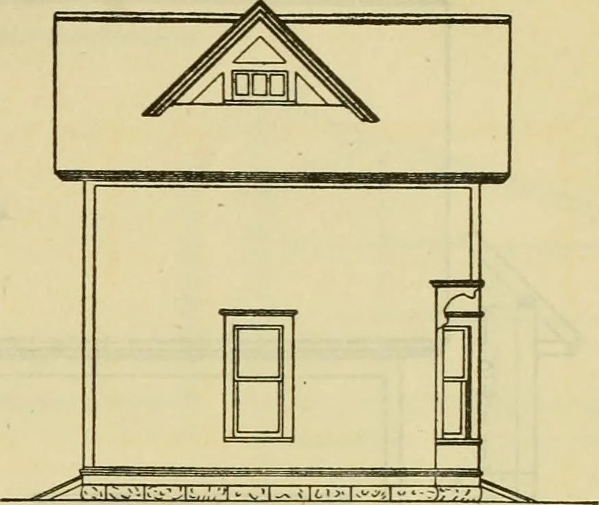 An illustration from Radford's practical barn plans : being a complete collection of practical, economical and common-sense plans of barns, out buildings and stock sheds :: :: ::, 1909, leaf 116