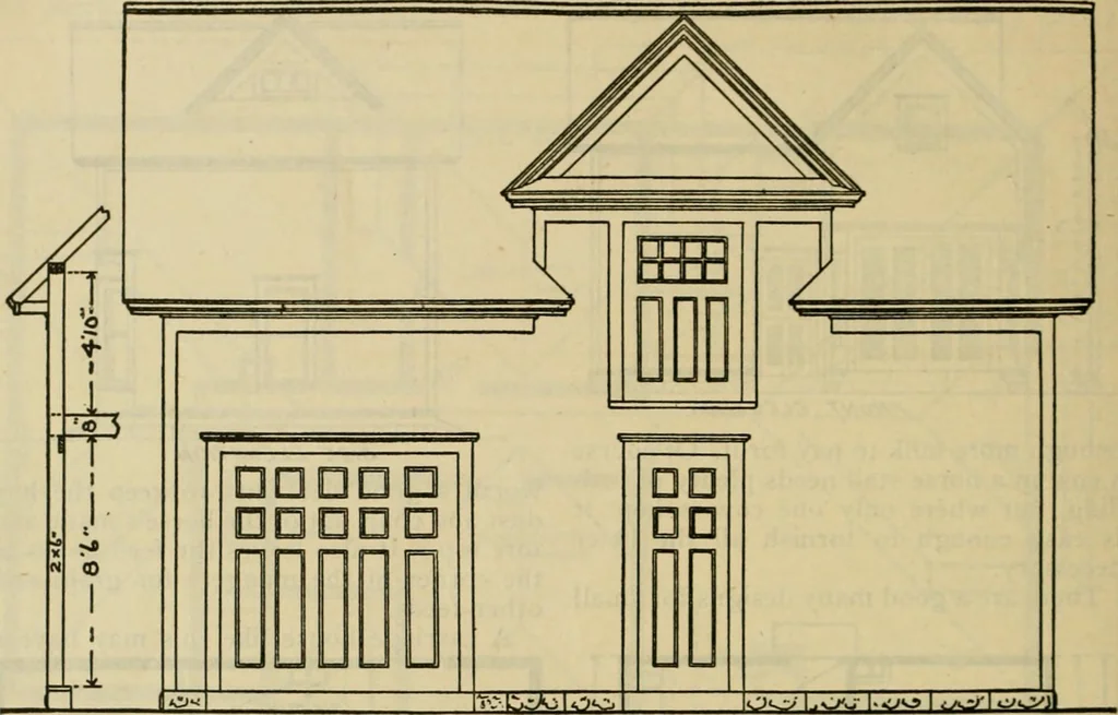 An illustration from Radford's practical barn plans : being a complete collection of practical, economical and common-sense plans of barns, out buildings and stock sheds :: :: ::, 1909, leaf 117