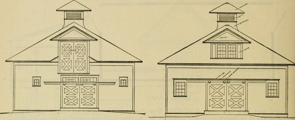An illustration from Radford's practical barn plans : being a complete collection of practical, economical and common-sense plans of barns, out buildings and stock sheds :: :: ::, 1909, leaf 119