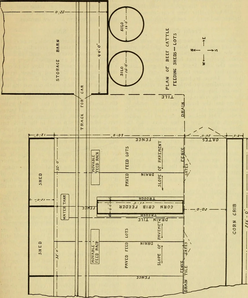 An illustration from Radford's practical barn plans : being a complete collection of practical, economical and common-sense plans of barns, out buildings and stock sheds :: :: ::, 1909, leaf 132