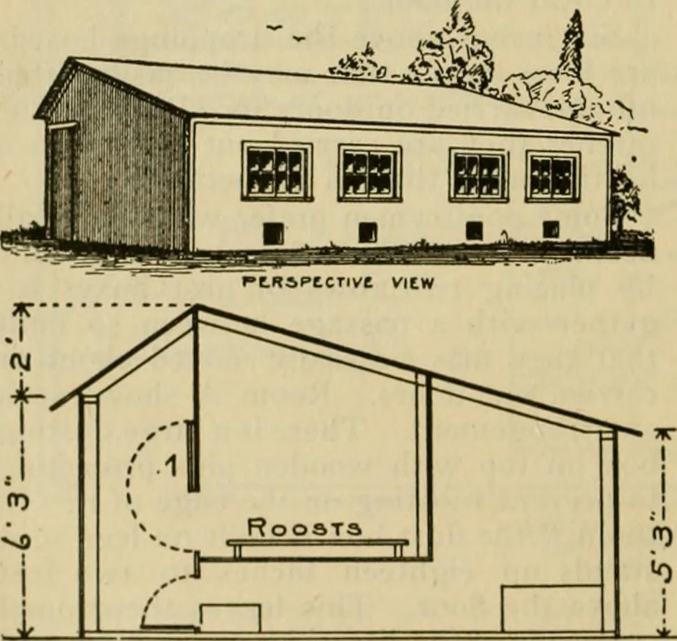 An illustration from Radford's practical barn plans : being a complete collection of practical, economical and common-sense plans of barns, out buildings and stock sheds :: :: ::, 1909, leaf 139