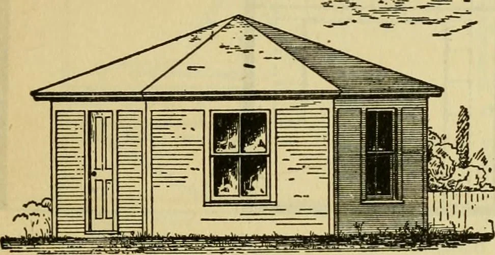 An illustration from Radford's practical barn plans : being a complete collection of practical, economical and common-sense plans of barns, out buildings and stock sheds :: :: ::, 1909, leaf 140
