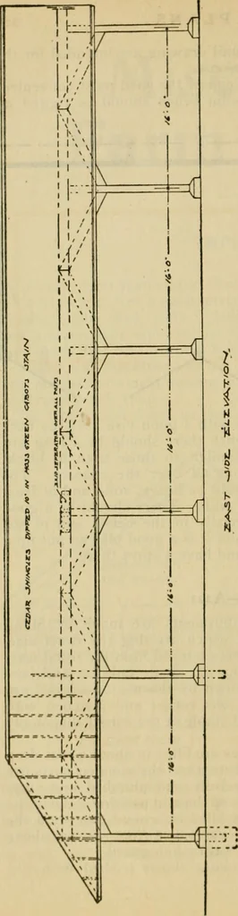 An illustration from Radford's practical barn plans : being a complete collection of practical, economical and common-sense plans of barns, out buildings and stock sheds :: :: ::, 1909, leaf 161