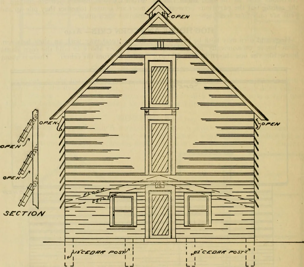 An illustration from Radford's practical barn plans : being a complete collection of practical, economical and common-sense plans of barns, out buildings and stock sheds :: :: ::, 1909, leaf 165