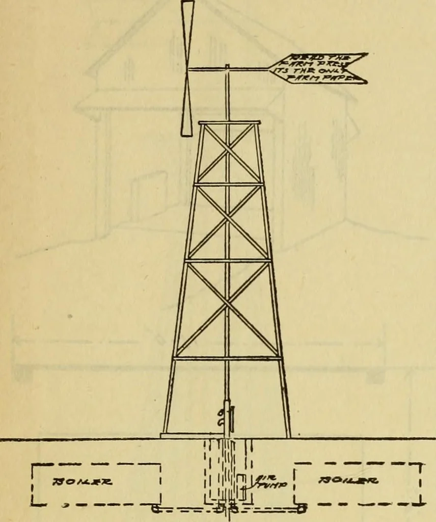 An illustration from Radford's practical barn plans : being a complete collection of practical, economical and common-sense plans of barns, out buildings and stock sheds :: :: ::, 1909, leaf 176