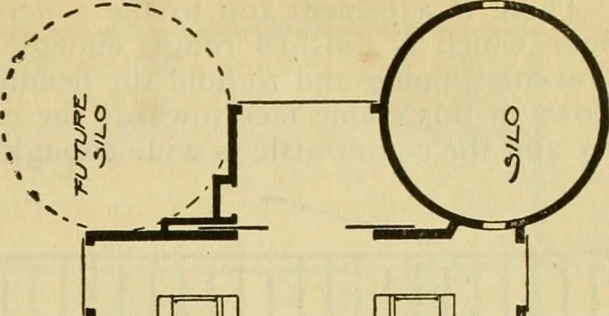 An illustration from Radford's practical barn plans : being a complete collection of practical, economical and common-sense plans of barns, out buildings and stock sheds :: :: ::, 1909, leaf 22