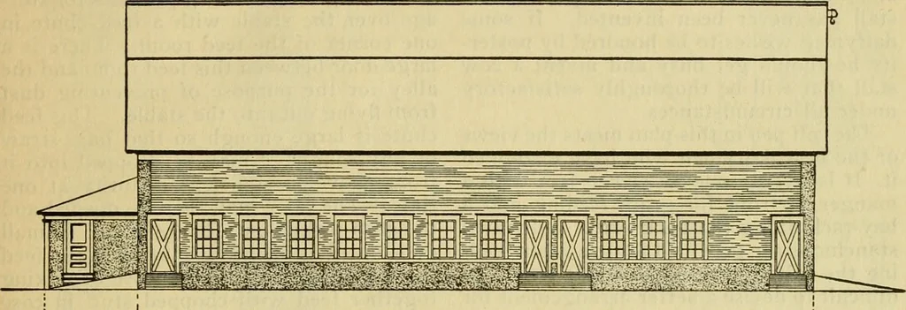 An illustration from Radford's practical barn plans : being a complete collection of practical, economical and common-sense plans of barns, out buildings and stock sheds :: :: ::, 1909, leaf 26