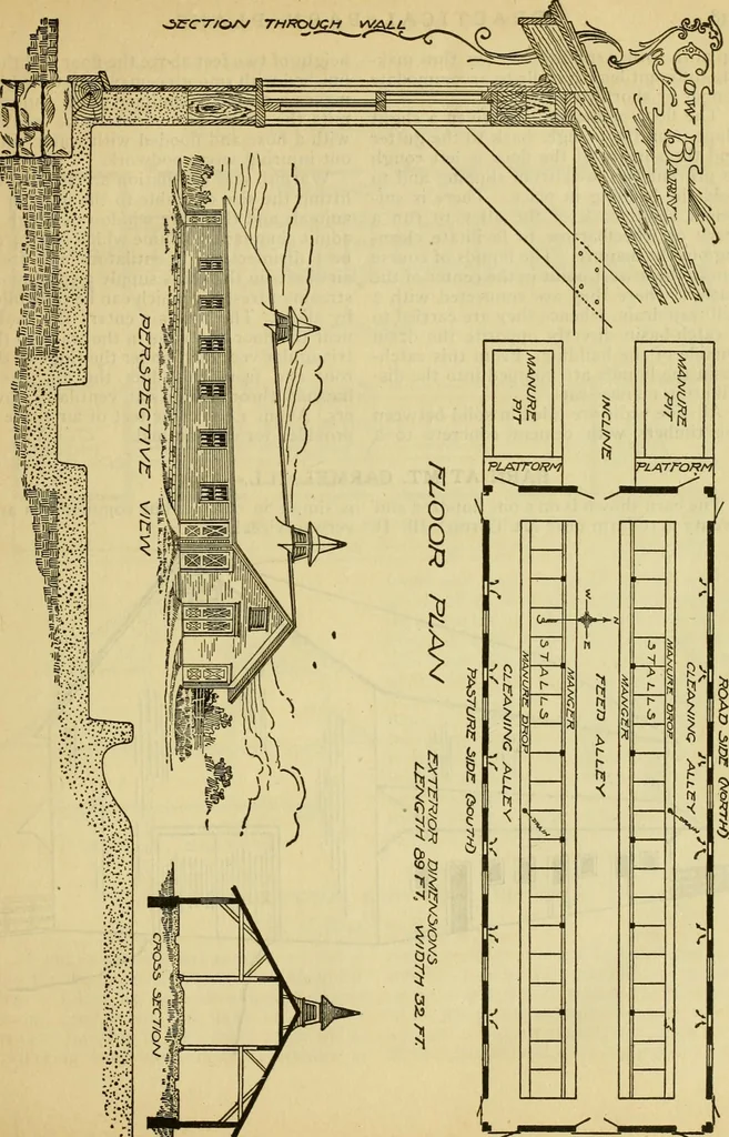 An illustration from Radford's practical barn plans : being a complete collection of practical, economical and common-sense plans of barns, out buildings and stock sheds :: :: ::, 1909, leaf 28