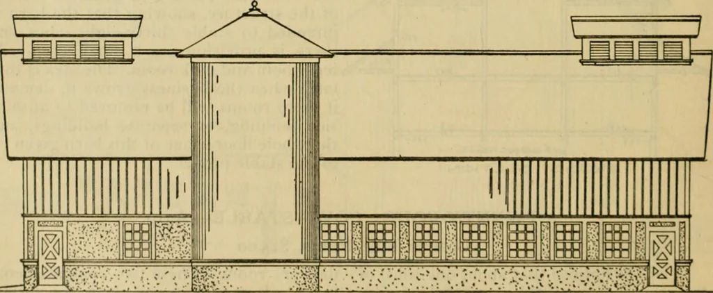 An illustration from Radford's practical barn plans : being a complete collection of practical, economical and common-sense plans of barns, out buildings and stock sheds :: :: ::, 1909, leaf 31
