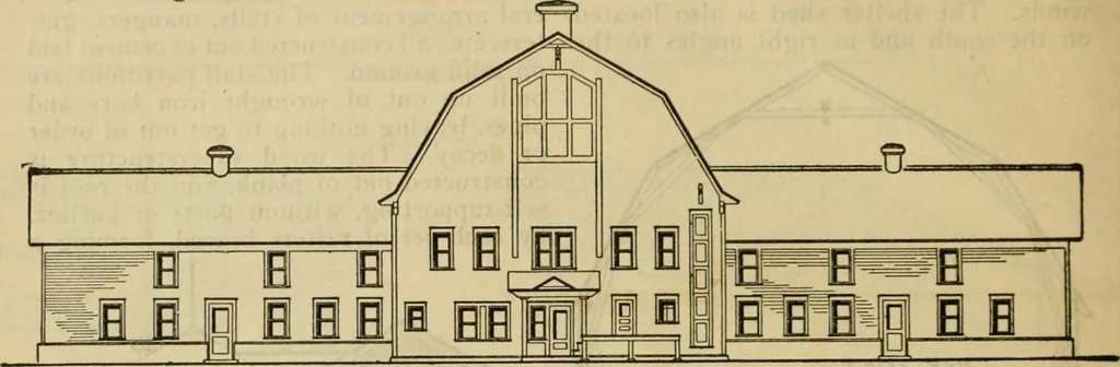 An illustration from Radford's practical barn plans : being a complete collection of practical, economical and common-sense plans of barns, out buildings and stock sheds :: :: ::, 1909, leaf 35
