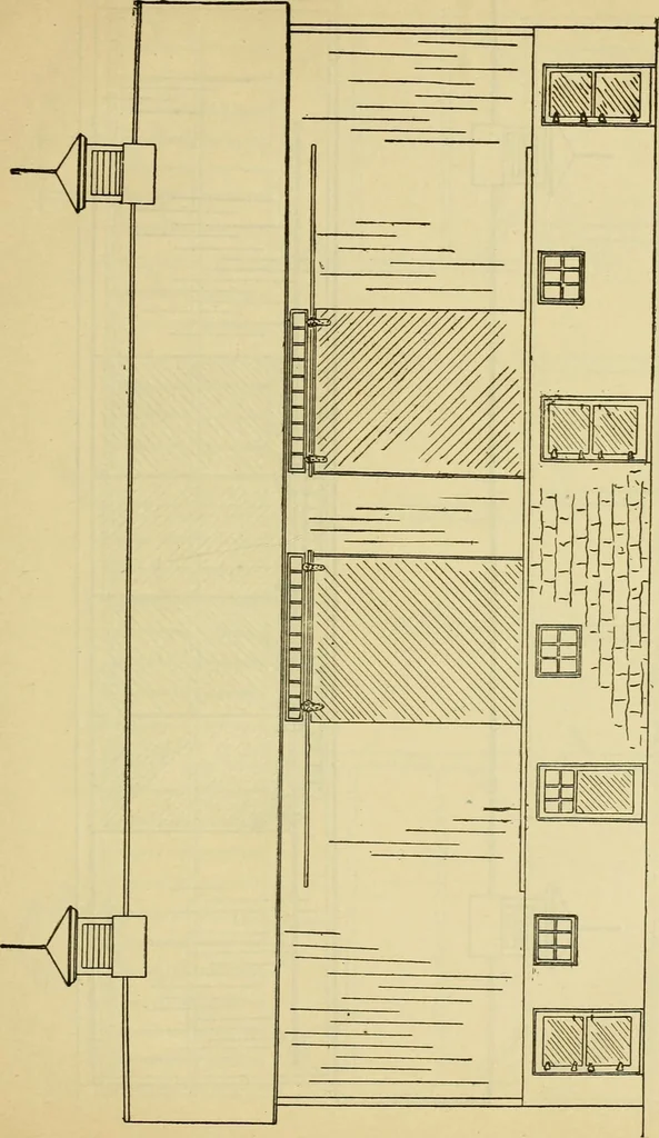 An illustration from Radford's practical barn plans : being a complete collection of practical, economical and common-sense plans of barns, out buildings and stock sheds :: :: ::, 1909, leaf 50