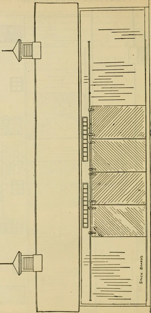 An illustration from Radford's practical barn plans : being a complete collection of practical, economical and common-sense plans of barns, out buildings and stock sheds :: :: ::, 1909, leaf 51
