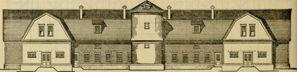 An illustration from Radford's practical barn plans : being a complete collection of practical, economical and common-sense plans of barns, out buildings and stock sheds :: :: ::, 1909, leaf 67