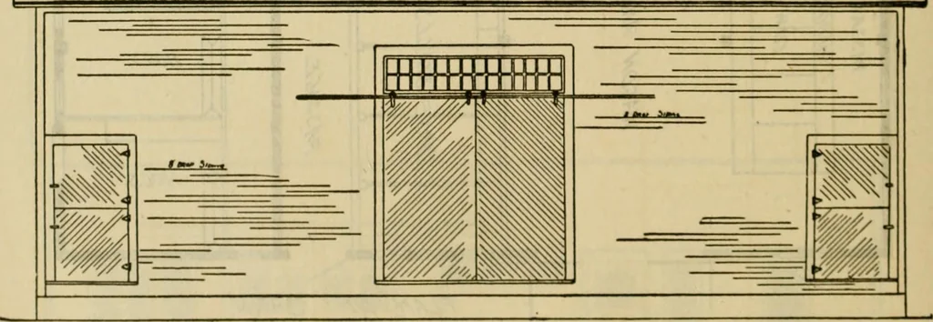 An illustration from Radford's practical barn plans : being a complete collection of practical, economical and common-sense plans of barns, out buildings and stock sheds :: :: ::, 1909, leaf 75