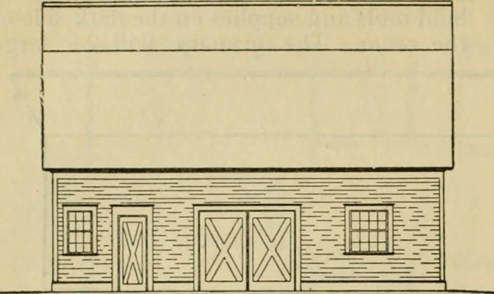 An illustration from Radford's practical barn plans : being a complete collection of practical, economical and common-sense plans of barns, out buildings and stock sheds :: :: ::, 1909, leaf 93