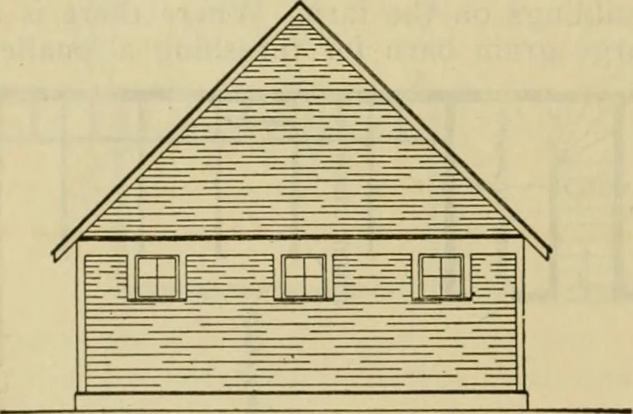 An illustration from Radford's practical barn plans : being a complete collection of practical, economical and common-sense plans of barns, out buildings and stock sheds :: :: ::, 1909, leaf 93