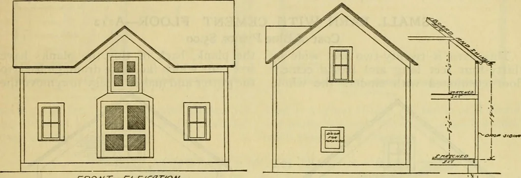 An illustration from Radford's practical barn plans : being a complete collection of practical, economical and common-sense plans of barns, out buildings and stock sheds :: :: ::, 1909, leaf 94