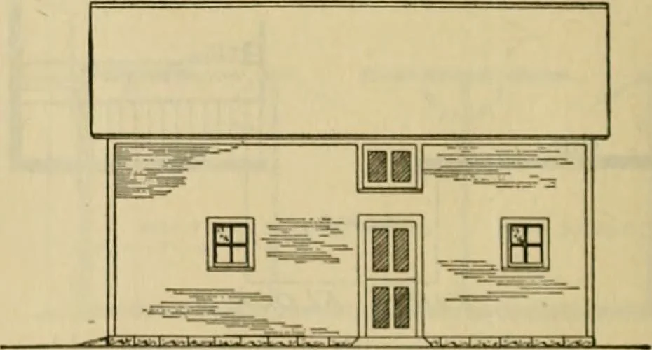 An illustration from Radford's practical barn plans : being a complete collection of practical, economical and common-sense plans of barns, out buildings and stock sheds :: :: ::, 1909, leaf 95