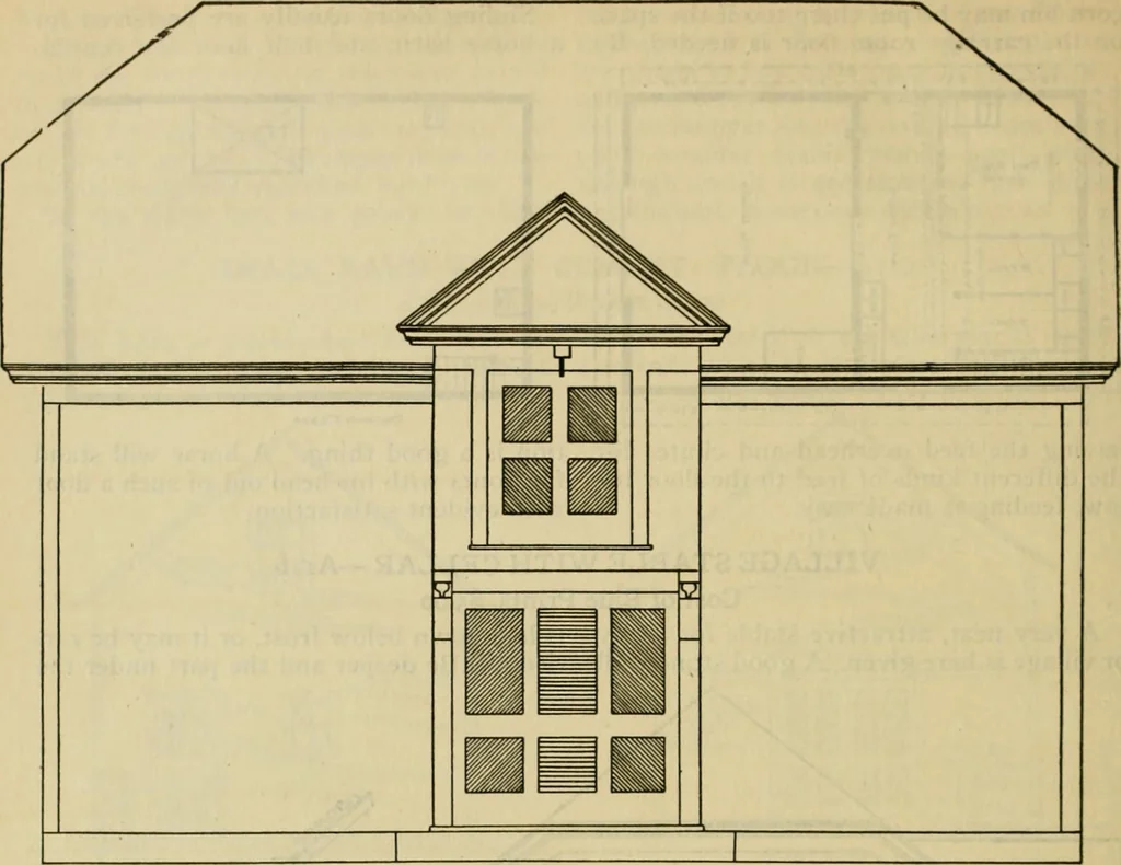 An illustration from Radford's practical barn plans : being a complete collection of practical, economical and common-sense plans of barns, out buildings and stock sheds :: :: ::, 1909, leaf 97