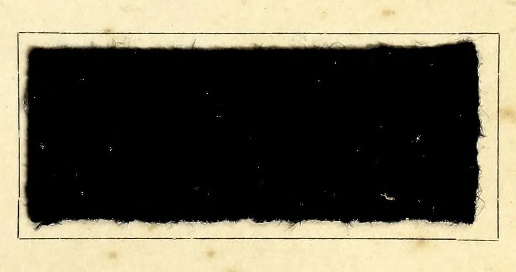 An illustration from Radiofarben pat. für schweissechte Färbungen auf Konfektionsstoffen = Colorants Radio brev. pour teintes solides à la transpiration pour tissus de confection, 1900, leaf 9