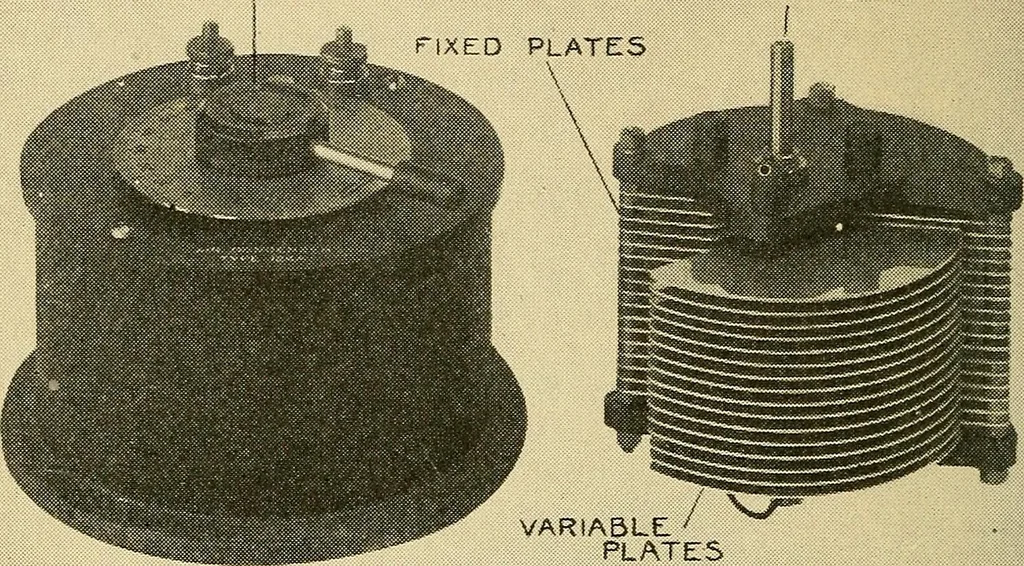 An illustration from Radio for everybody; being a popular guide to practical radio-phone reception and transmission and to the dot-and-dash reception and transmission of the radio telegraph, for the layman who wants to apply radio for his pleasure and profit without going into the special theories and the intricacies of the art, 1922, leaf 135