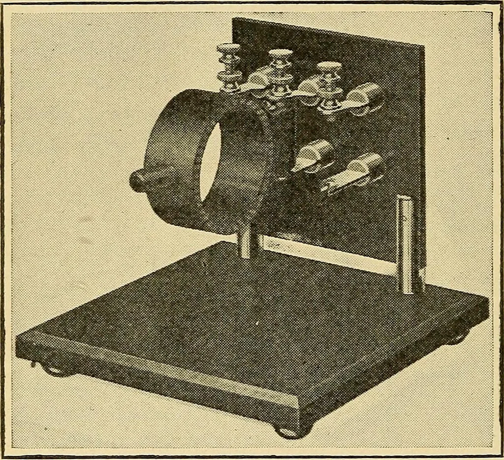 An illustration from Radio for everybody; being a popular guide to practical radio-phone reception and transmission and to the dot-and-dash reception and transmission of the radio telegraph, for the layman who wants to apply radio for his pleasure and profit without going into the special theories and the intricacies of the art, 1922, leaf 151