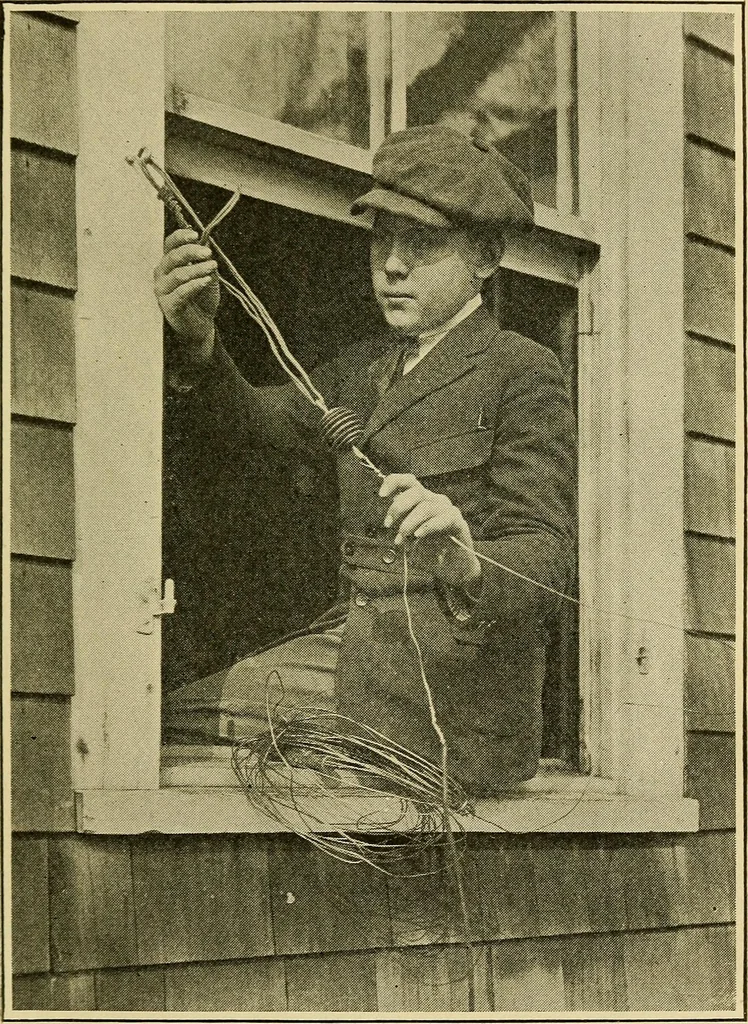 An illustration from Radio for everybody; being a popular guide to practical radio-phone reception and transmission and to the dot-and-dash reception and transmission of the radio telegraph, for the layman who wants to apply radio for his pleasure and profit without going into the special theories and the intricacies of the art, 1922, leaf 166