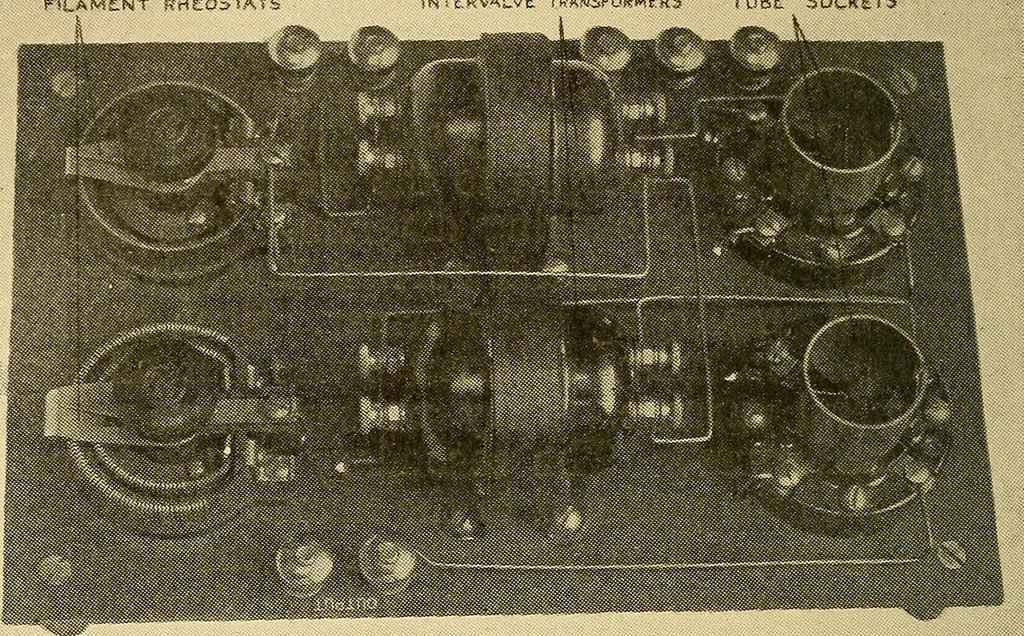 An illustration from Radio for everybody; being a popular guide to practical radio-phone reception and transmission and to the dot-and-dash reception and transmission of the radio telegraph, for the layman who wants to apply radio for his pleasure and profit without going into the special theories and the intricacies of the art, 1922, leaf 201