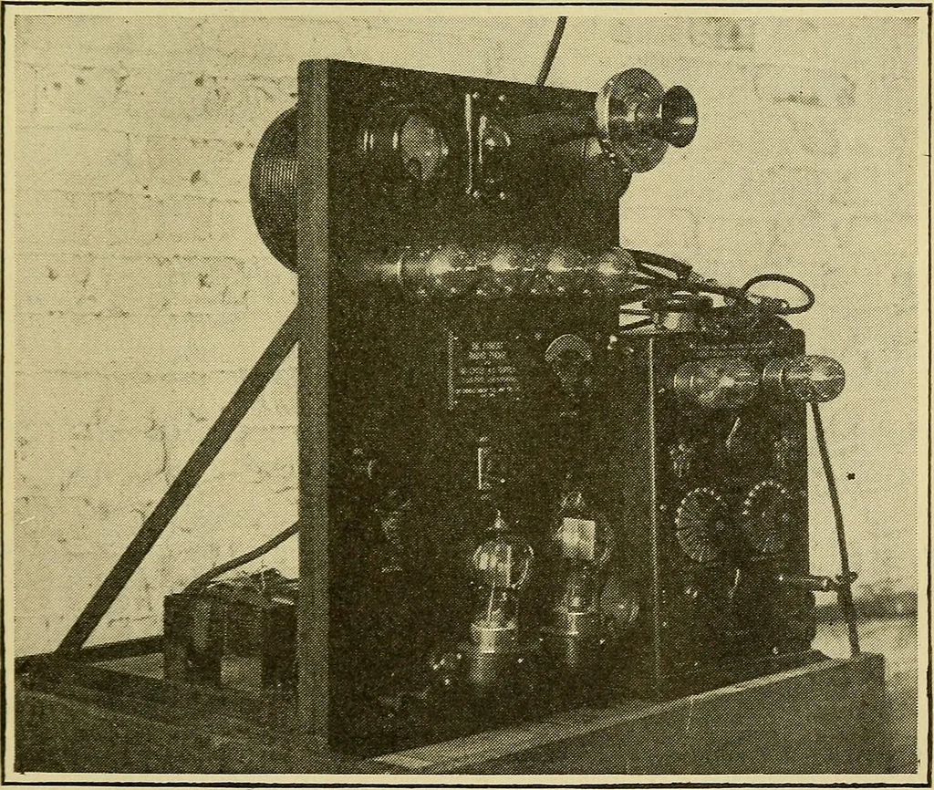 An illustration from Radio for everybody; being a popular guide to practical radio-phone reception and transmission and to the dot-and-dash reception and transmission of the radio telegraph, for the layman who wants to apply radio for his pleasure and profit without going into the special theories and the intricacies of the art, 1922, leaf 252