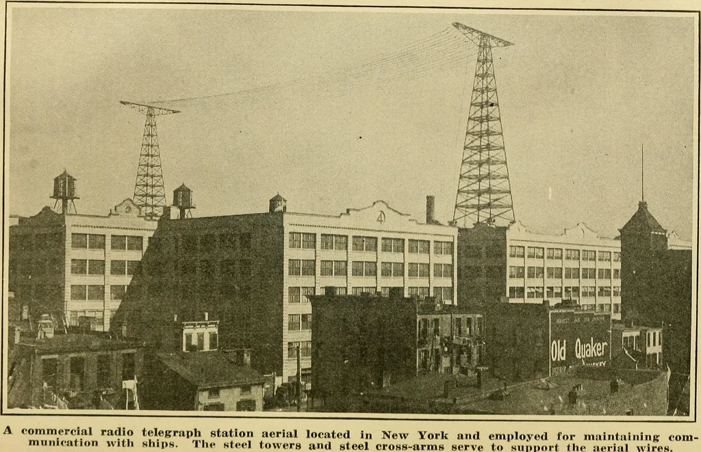 An illustration from Radio for everybody; being a popular guide to practical radio-phone reception and transmission and to the dot-and-dash reception and transmission of the radio telegraph, for the layman who wants to apply radio for his pleasure and profit without going into the special theories and the intricacies of the art, 1922, leaf 276