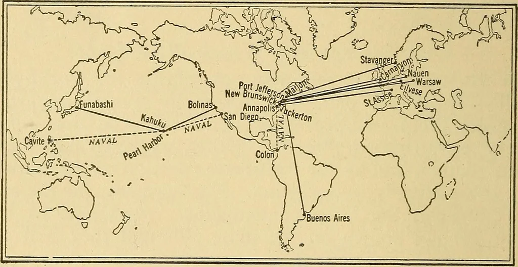 An illustration from Radio for everybody; being a popular guide to practical radio-phone reception and transmission and to the dot-and-dash reception and transmission of the radio telegraph, for the layman who wants to apply radio for his pleasure and profit without going into the special theories and the intricacies of the art, 1922, leaf 283