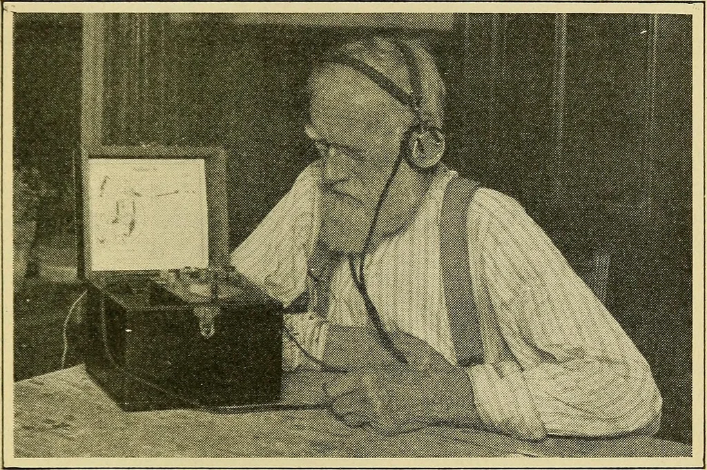 An illustration from Radio for everybody; being a popular guide to practical radio-phone reception and transmission and to the dot-and-dash reception and transmission of the radio telegraph, for the layman who wants to apply radio for his pleasure and profit without going into the special theories and the intricacies of the art, 1922, leaf 68