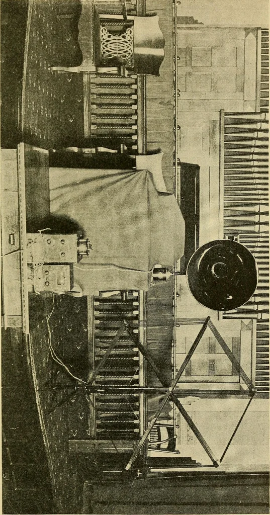 An illustration from Radio for everybody; being a popular guide to practical radio-phone reception and transmission and to the dot-and-dash reception and transmission of the radio telegraph, for the layman who wants to apply radio for his pleasure and profit without going into the special theories and the intricacies of the art, 1922, leaf 76