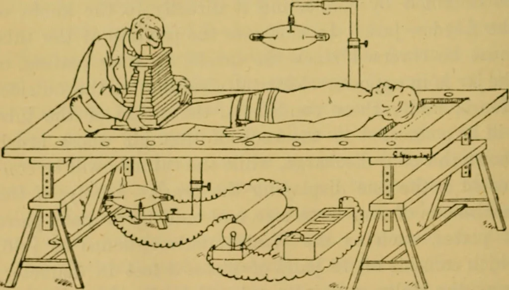 An illustration from Radiography and the 'X' rays in practice and theory : with constructional manipulatory details, 1898, leaf 153