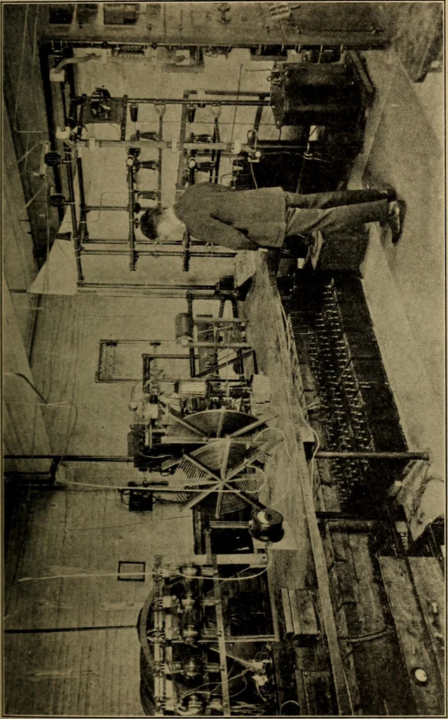 An illustration from Radio, miracle of the 20th century ... a story of human achievement that stands unrivalled in the history of humanity, together with a colorful portrayal, giving a broad, general view of the whole subject of wireless telegraph and telephone and its marvelous development, 1922, leaf 110