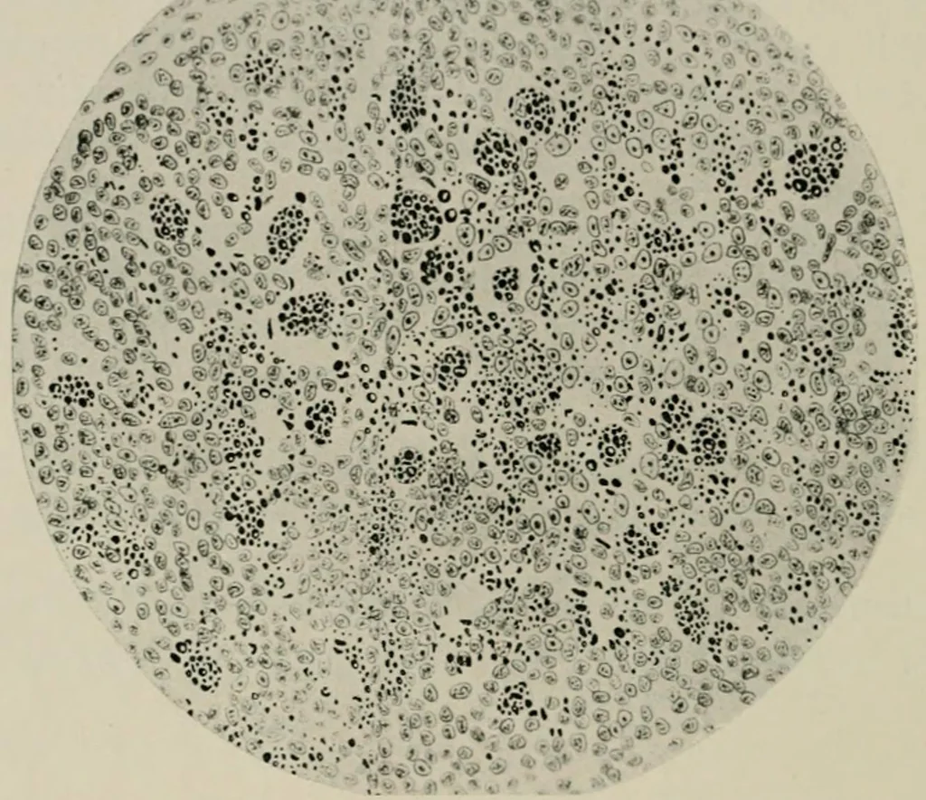 An illustration from Radium, X rays and the living cell, 1915, leaf 219