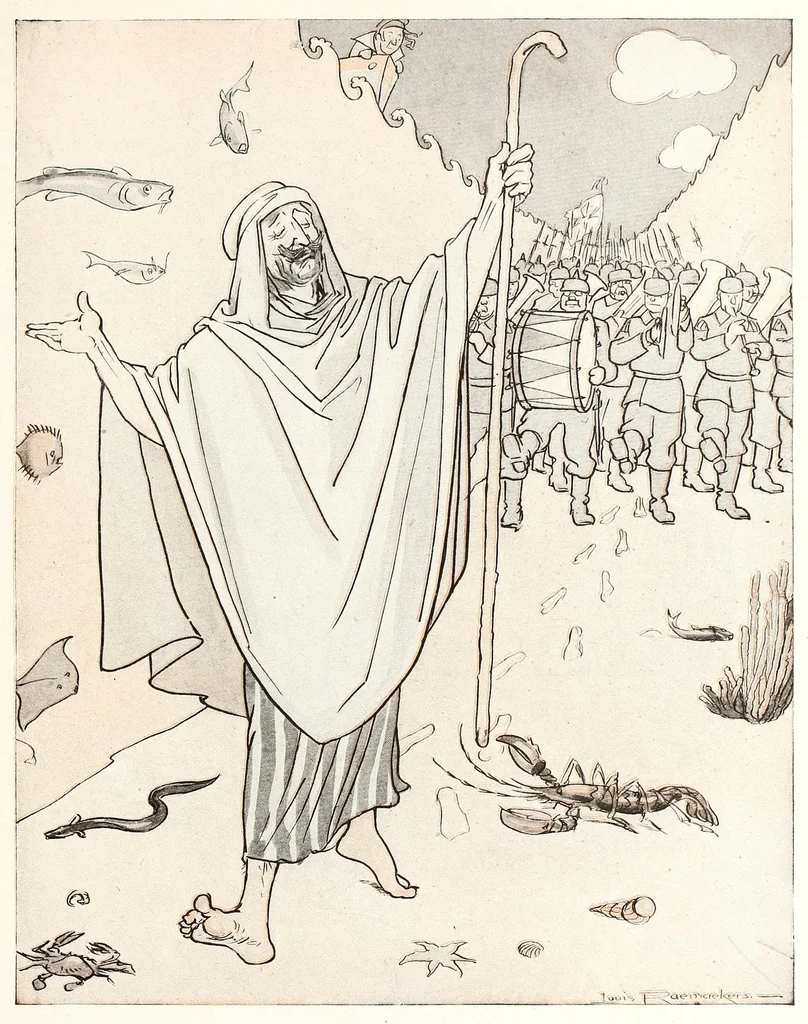 An illustration from Raemaekers' Cartoons: with accompanying notes by well-known English writers, 1917, leaf 113