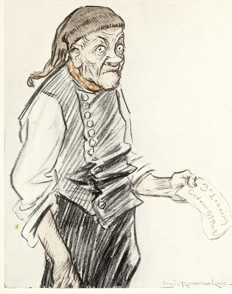 An illustration from Raemaekers' Cartoons: with accompanying notes by well-known English writers, 1917, leaf 143