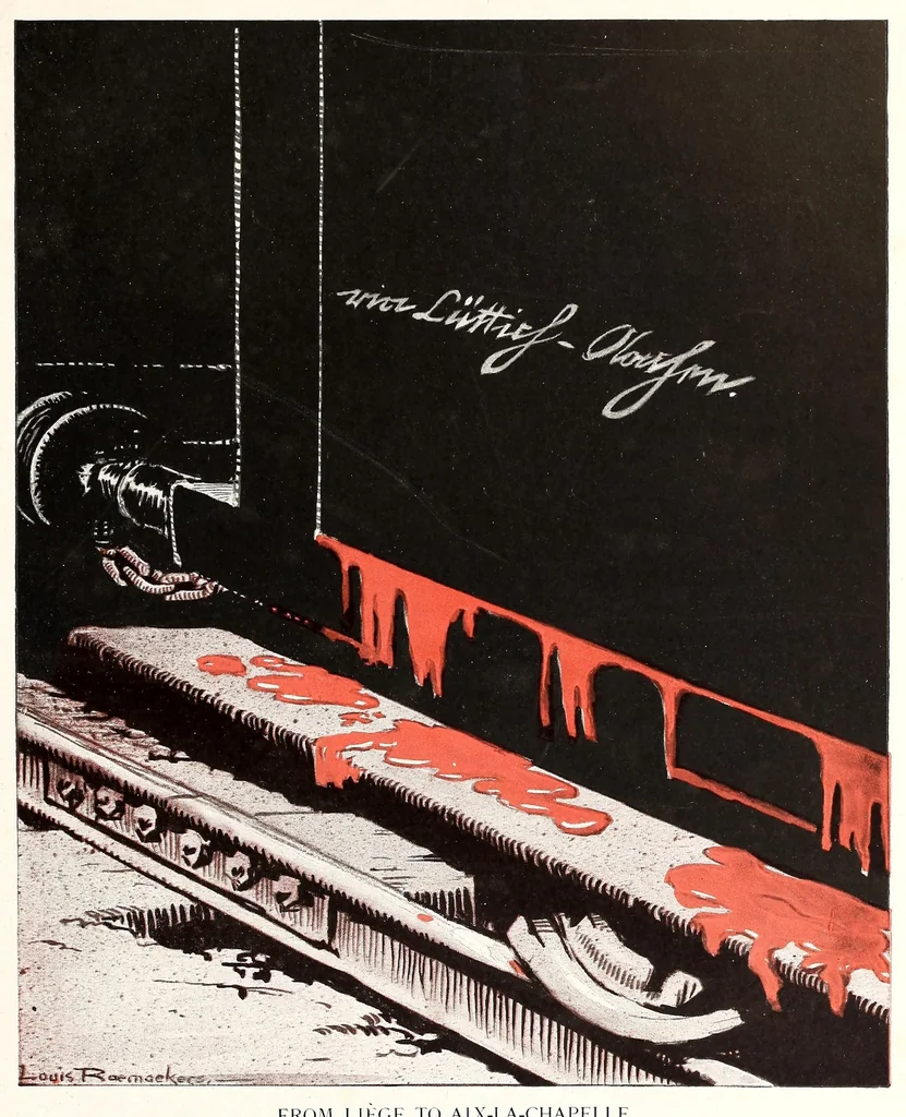 An illustration from Raemaekers' Cartoons: with accompanying notes by well-known English writers, 1917, leaf 25