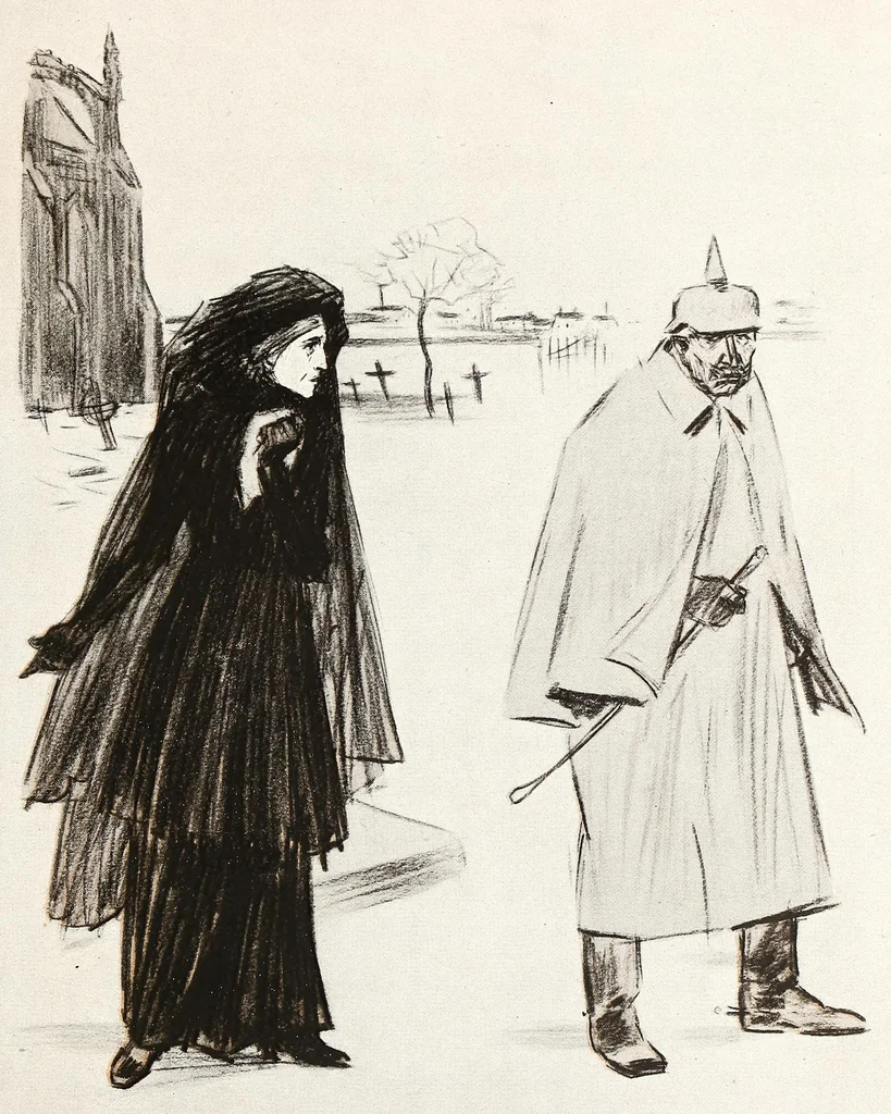 An illustration from Raemaekers' Cartoons: with accompanying notes by well-known English writers, 1917, leaf 279