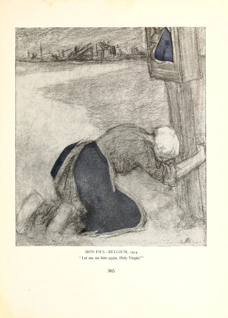 An illustration from Raemaekers' Cartoons: with accompanying notes by well-known English writers, 1917, leaf 313
