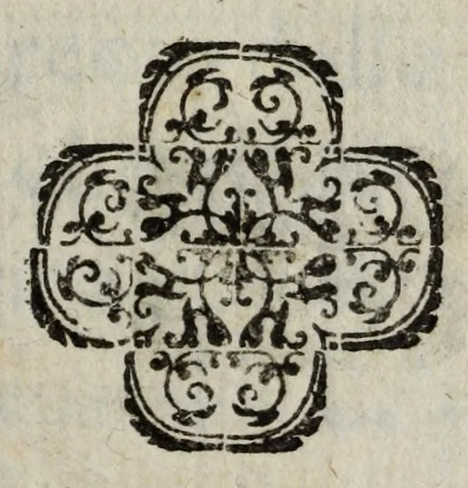 An illustration from Ragguaglio di Cosenza e di trent'una sue nobili famiglie, 1639, leaf 7