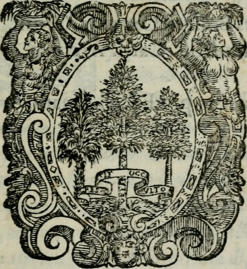 An illustration from Ragionamenti di Lorenzo Capelloni sopra varij essempi ciuili, & militari. Aggiunteui le Memorie del signore d'Argentone, 1610, leaf 4
