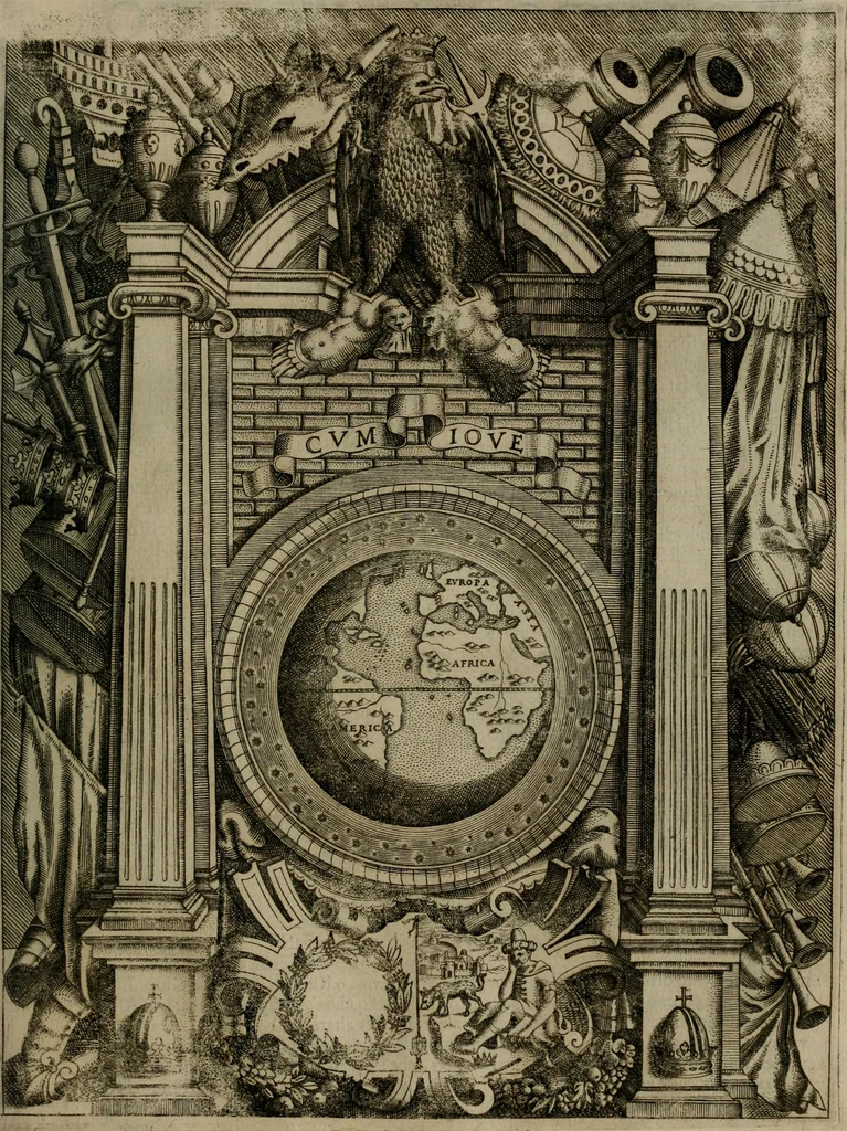 An illustration from Ragionamento di Luca Contile sopra la proprietà delle imprese con le particolari de gli academici Affidati et con le interpretationi et croniche .., 1574, leaf 102