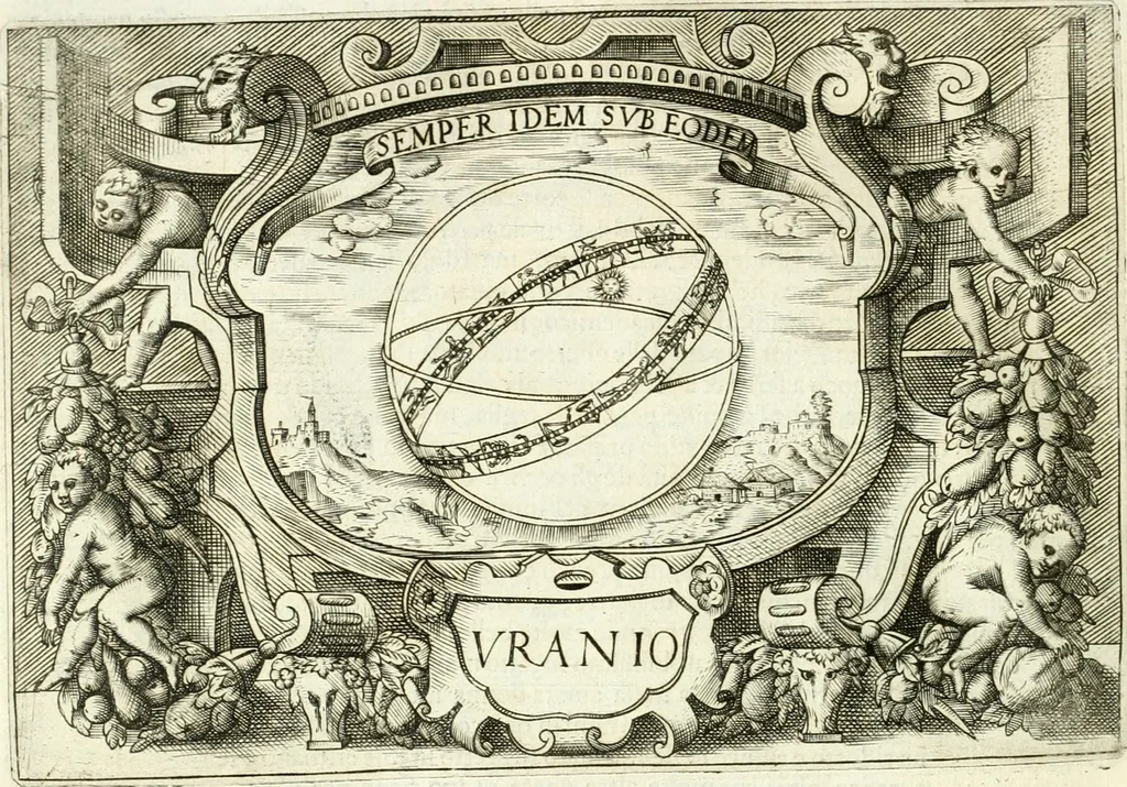 An illustration from Ragionamento di Lvca Contile sopra la proprietà delle imprese : con le particolari de gli academici Affidati et con le interpretationi et croniche, 1574, leaf 117